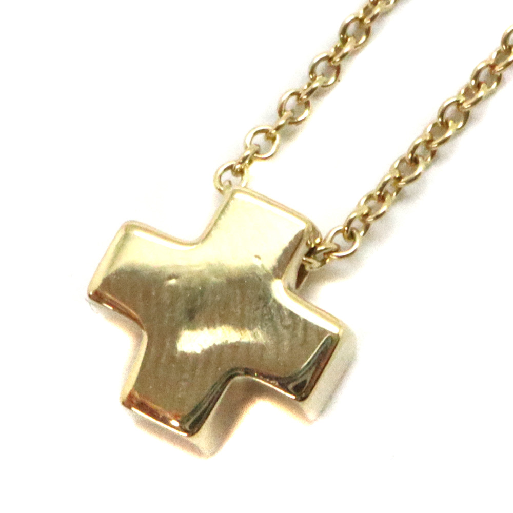 磨き済み■ティファニー TIFFANY&Co. ネックレス バイザヤード K18YG×ダイヤモンド 1Pダイヤ 新品同様 アクセサリー（首） ジュエリー新品仕上げ済みTIFFANY\u0026Co. ティファニー