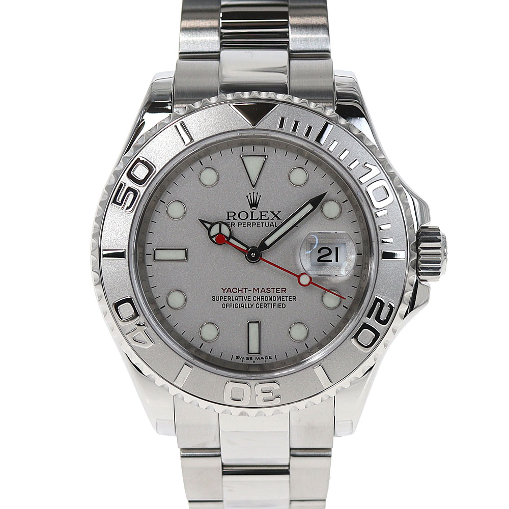 ロレックス Rolex 16622 ヨットマスターロレジウム シルバー【中古】