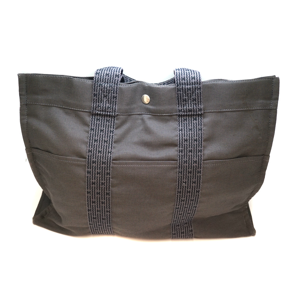 エルメス Hermes エールライントートMM ハンドバッグ グレー 【中古】