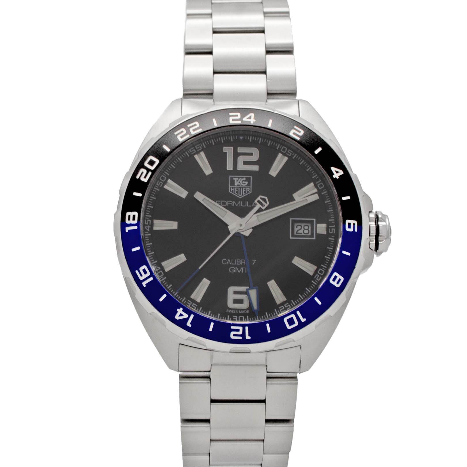 タグホイヤー TAG Heuer WAZ211A.BA0875 フォーミュラ1 GMT ブラック【中古】