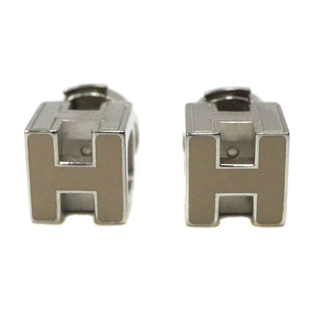 HERMES Hキューブピアス HERMES(エルメス) / ガージュドアッシュ/H