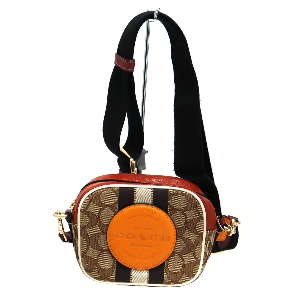 値下げ coach ミニ デンプシー カメラ バッグ ウィズ タイガー 