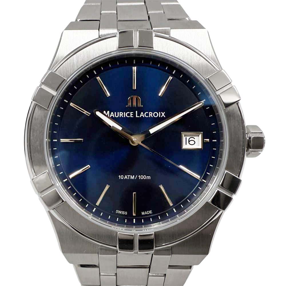 モーリスラクロア MAURICE LACROIX AI1108-SS002-430-1 アイコン ブルー 【中古】